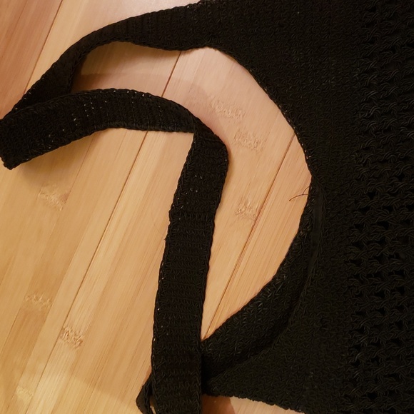 Black crochet purse bucket style - Picture 3 of 10